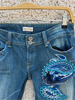 People for Peace Paisley Embellished Jeans